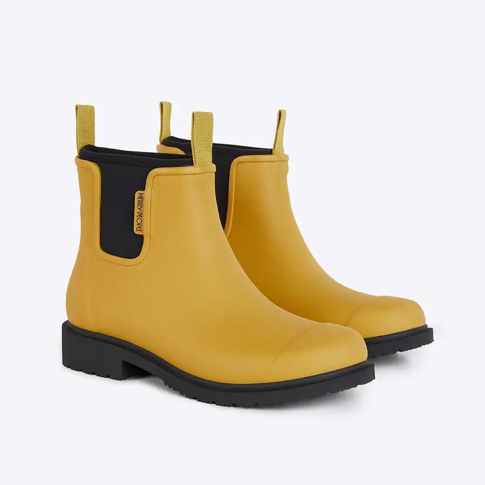 Bobbi Rain Boot // Mustard Yellow & Black